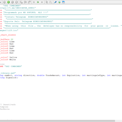 SS2 KOMBINER MT4 INDICATOR SOURCE CODE