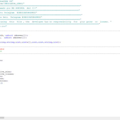 BOOM BLASTER V4 MT4 INDICATOR SOURCE CODE